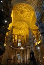 Interior of the Cathedral of Malaga in Andalusia, Spain