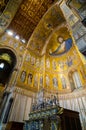 Interior of the Cathedral of Montreale or Duomo di Monreale near Palermo, Sicily, Italy. Royalty Free Stock Photo