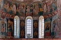 The interior of Cathedral of the Nativity of the Virgin of Gelati monastery in Georgia