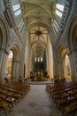 interior of Cathedral Notre Dame, Bayeux, Normandy, France Royalty Free Stock Photo