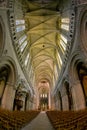 interior of Cathedral Notre Dame, Bayeux, Normandy, France Royalty Free Stock Photo