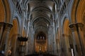 Interior of the Cathedral Notre-Dame, Lausanne, Switzerland Royalty Free Stock Photo