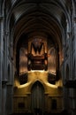 Interior of the Cathedral Notre-Dame, Lausanne, Switzerland Royalty Free Stock Photo