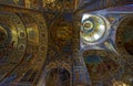 Interior of the Cathedral of the Resurrection of Christ in Saint Petersburg, Russia. Church of the Savior on Blood Royalty Free Stock Photo