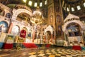 Interior of the Cathedral of Saint Alexander Nevsky in Sofia, Bulgaria Royalty Free Stock Photo