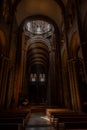 interior of the cathedral of Santiago de Compostela Royalty Free Stock Photo