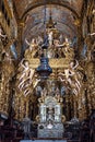 interior of the cathedral of Santiago de Compostela, Galicia in Spain Royalty Free Stock Photo