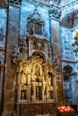 interior of the cathedral of Santiago de Compostela, Galicia in Spain Royalty Free Stock Photo