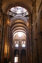 Interior of the cathedral at Santiago de Compostela Royalty Free Stock Photo