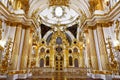 The interior of the Cathedral of the Saviour in the Winter Palace, the Hermitage. Royalty Free Stock Photo