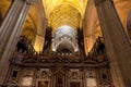 Interior of Cathedral of Seville Royalty Free Stock Photo