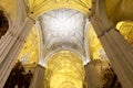 Interior Cathedral of Seville -- Cathedral of Saint Mary of the See, Andalusia, Spain Royalty Free Stock Photo