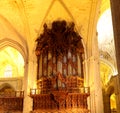 Interior Cathedral of Seville -- Cathedral of Saint Mary of the See, Andalusia, Spain Royalty Free Stock Photo