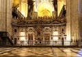 Interior Cathedral of Seville -- Cathedral of Saint Mary of the See, Andalusia, Spain Royalty Free Stock Photo