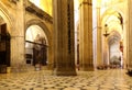 Interior Cathedral of Seville -- Cathedral of Saint Mary of the See, Andalusia, Spain Royalty Free Stock Photo