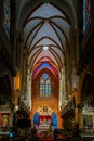 Interior of the Cathedral of St. John the Baptist Royalty Free Stock Photo