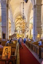 The interior of Cathedral of St Mary in Visby, Gotland, Sweden Royalty Free Stock Photo