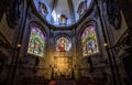 Interior of the Cathedral of St. Michael and St.Gudula in Brussels, Belgium Royalty Free Stock Photo