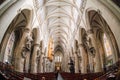 Interior of the Cathedral of St. Michael and St. Gudula, Brussels Royalty Free Stock Photo