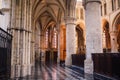 Interior of the Cathedral of St. Michael and St. Gudula, Brussels Royalty Free Stock Photo