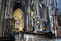 Interior of the Cathedral of St. StephanStephansdom,Vienna,Austria Royalty Free Stock Photo