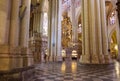 Interior of Cathedral in Toledo Spain Royalty Free Stock Photo