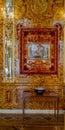 Interior of Catherine Palace, Amber room, St.Petersburg, Russia.