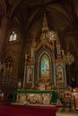 Interior Catholic Cathedral. Manila, Philippines Royalty Free Stock Photo