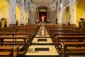 BARCELONA, SPAIN - MAY 16, 2017: Interior of the catholic Church of Our Lady of Bethlehem Iglesia de La Madre de Dios de Belen in