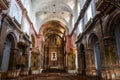 Interior of Catholic Church of St. Francis of Assisi in Goa Velha, Goa, India