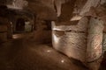 Interior of the Cave of the Coffins at Bet She`arim in Kiryat Tivon Israel.