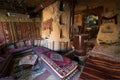 Interior of the cave dwelling in Cappadocia. Turkey Royalty Free Stock Photo