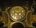 Ceiling of St. Stephen`s Basilica Royalty Free Stock Photo