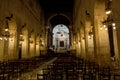 Interior Cathedral Duomo Siracusa Cattedrale metropolitana della NativitÃÂ  di Maria Santissima, Syracuse, Sicly, Italy Royalty Free Stock Photo