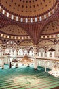 Interior of the central Juma mosque in Makhachkala