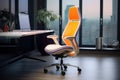 Interior chair empty office nobody modern interior room work furniture background business Royalty Free Stock Photo