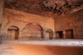 Interior chamber of Urn Tomb of Royal Tombs, ancient Rose City o Royalty Free Stock Photo