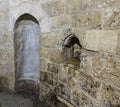 The interior of the Chapel of the Ascension on Mount Eleon - Mount of Olives in East Jerusalem in Israel