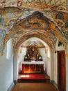 Interior of the chapel Maria Schnee in Gaschurn, Vorarlberg, Austria