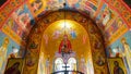 The interior of the chapel at the traditional baptismal site of Lydia, the first Christian in Europe near Ancient Philippi, Greece