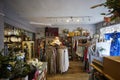 Interior Of Charity Shop Or Thrift Store Selling Used And Sustainable Clothing And Household Goods