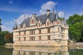 Interior of Chateau d`Azay le Rideau it is one of the earliest French Renaissance chateaux and list as an UNESCO world heritage