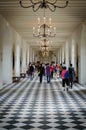 Interior of Chenonceau castle in Loire Valley. Loire Valley castle near the village of Chenonceaux. France, Chenonceaux, September