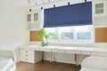 Interior of children`s room for two children in light colors Royalty Free Stock Photo