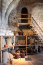 Interior Of Chillon Castle. Chateau de Chillon Royalty Free Stock Photo