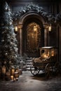 cozy interior Christmas design Royalty Free Stock Photo