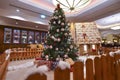 Interior with Christmas tree and presents