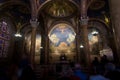 Interior of the Church of All Nations also known as the Basilica of the Agony in Jerusalem Royalty Free Stock Photo