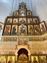 Moscow, Russia, March, 19, 2023. Interior of the Church of the Beheading of the head of John the Baptist in Dyakovo