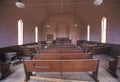 Interior of church in Bodie, California, Ghost town Royalty Free Stock Photo